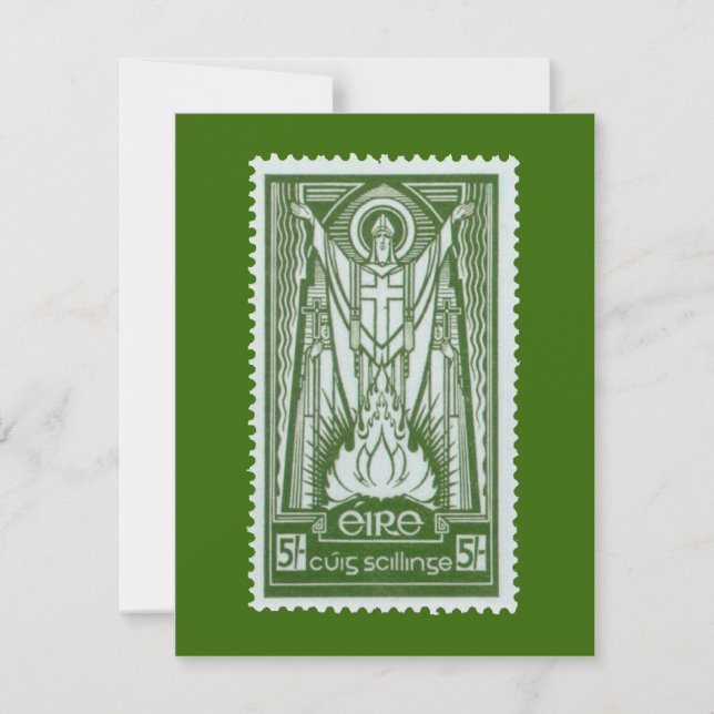 St. Patrick Irish Postage Stamp (Front)