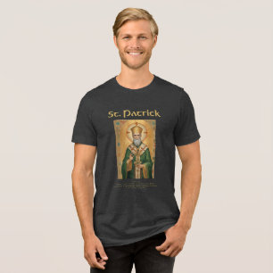 St Patrick Irish Roman Catholic Gift Tri-Blend Shirt