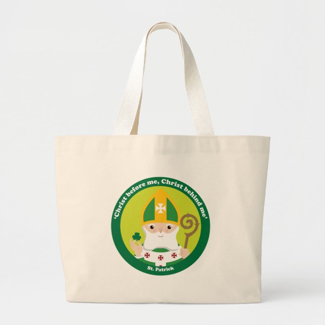 St. Patrick Large Tote Bag (Front)