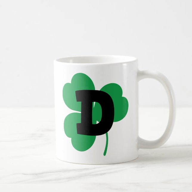St Patrick Letter D Alphabet Coffee Mug (Right)