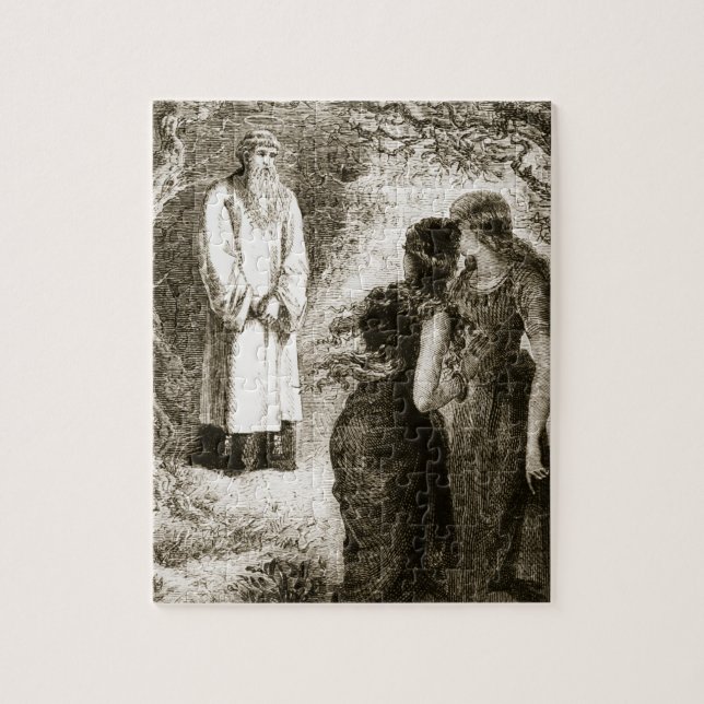 St. Patrick met by virgins in the wood of Fochlut, Jigsaw Puzzle (Vertical)