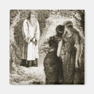 St. Patrick met by virgins in the wood of Fochlut, Magnet