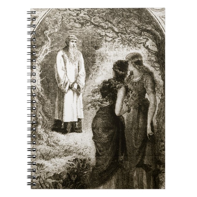 St. Patrick met by virgins in the wood of Fochlut, Notebook (Front)