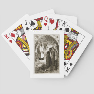 St. Patrick met by virgins in the wood of Fochlut, Playing Cards