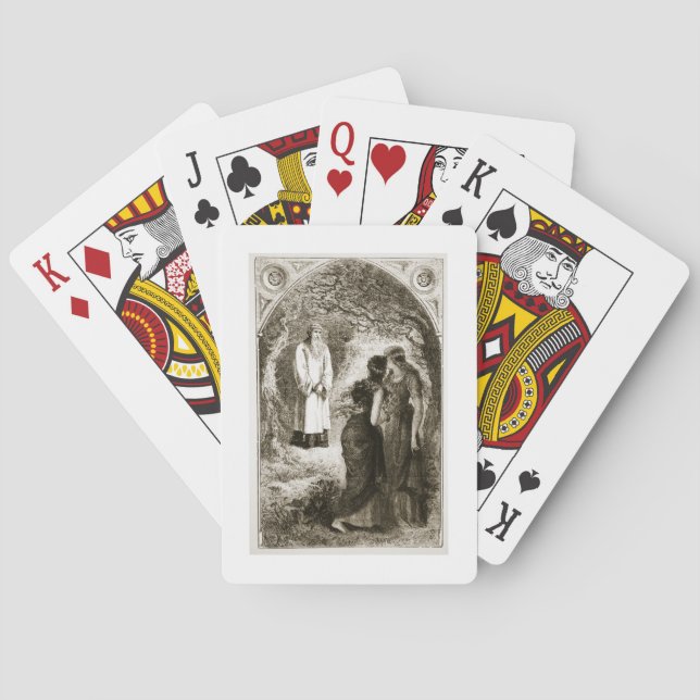 St. Patrick met by virgins in the wood of Fochlut, Playing Cards (Back)