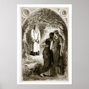 St. Patrick met by virgins in the wood of Fochlut, Poster