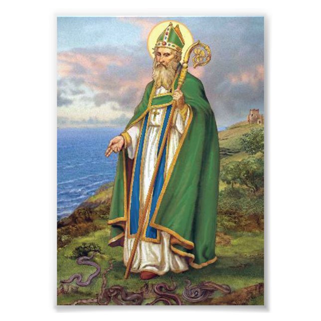 ST PATRICK, PATRON SAINT OF IRELAND. PHOTO PRINT (Front)