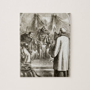 St. Patrick preaching at Tara, from 'The Trias Thu Jigsaw Puzzle