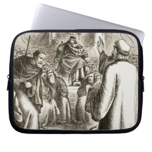 St. Patrick preaching at Tara, from 'The Trias Thu Laptop Sleeve