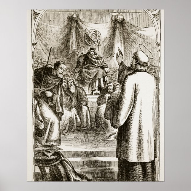 St. Patrick preaching at Tara, from 'The Trias Thu Poster (Front)