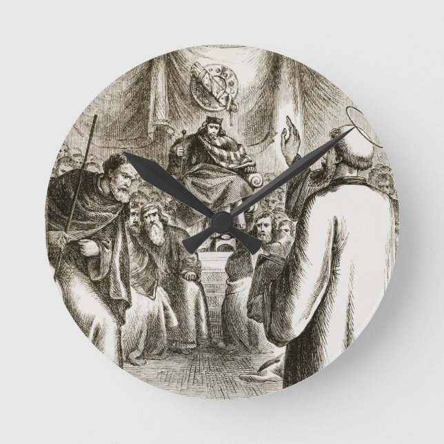 St. Patrick preaching at Tara, from 'The Trias Thu Round Clock (Front)