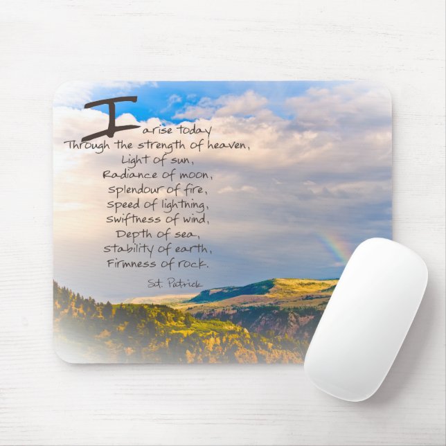 St Patrick Quote Mouse Pad (With Mouse)