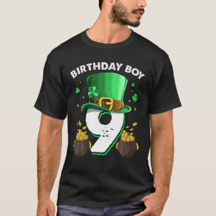 St Patrick’S Day 9Th Birthday Boy 9 Years Old Gift T-Shirt