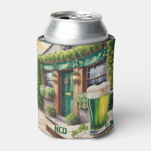 St Patrick’s Day Bar Pub Party Personalized Can Cooler