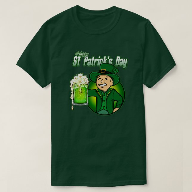 St Patrick’s Day Beer  T-Shirt (Design Front)