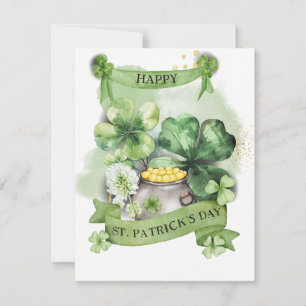 St Patrick’s Day Card Lucky Shamrock
