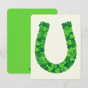 St Patrick’s Day Card Lucky U Shamrock