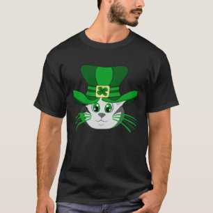 St Patrick s Day Cat  Cute St Paddys Dat Cat T-Shirt