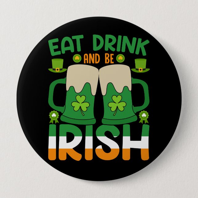 St. Patrick’s Day Celebration 4 Inch Round Button (Front)