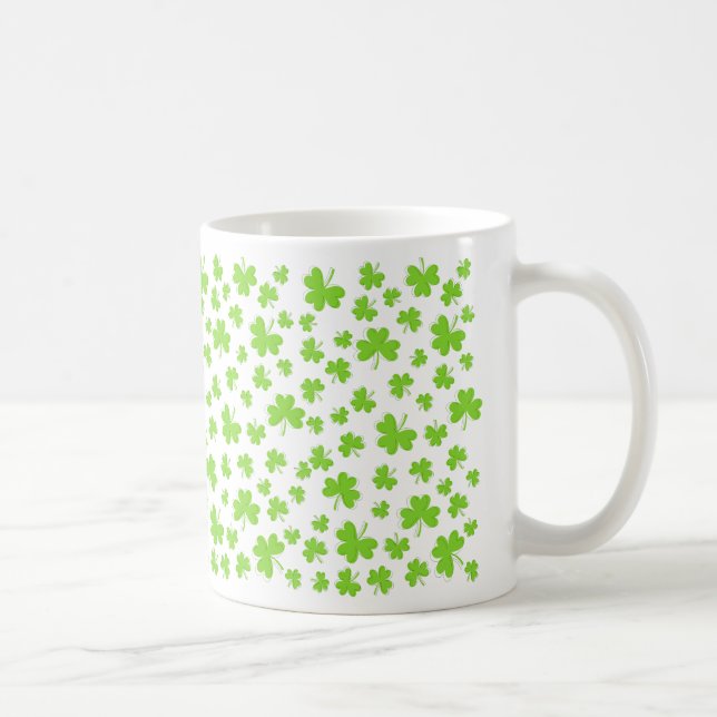 St. Patrick’s Day clover pattern Mug (Right)