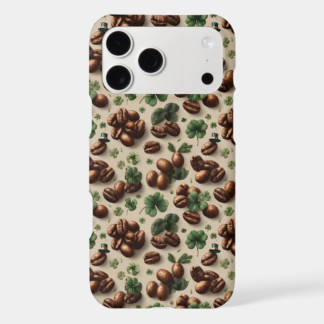St. Patrick’s Day Coffee & Shamrock Pattern (Back)