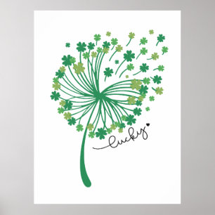 St.Patrick’s Day Dandelion Lucky Poster