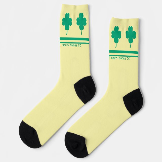 St. Patrick’s Day Golf League Clover Crew Socks (Left)