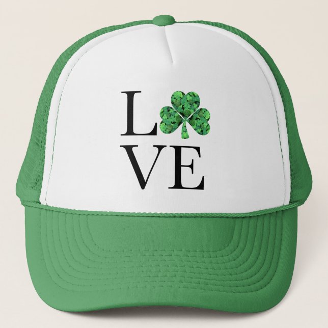 St. Patrick’s day | Green shamrocks Trucker Hat (Front)