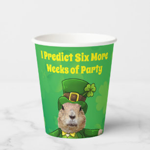 St. Patrick’s Day Groundhog Party Animal Paper Cups