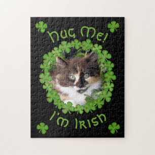 St. Patrick’s Day Kitten Hug Jigsaw Puzzle