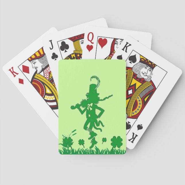 St. Patrick’s Day Leprechaun Playing Cards (Back)