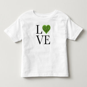 St. Patrick’s day   Love   green glittering heart Toddler T-shirt