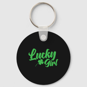 St. Patrick`s Day Lucky Girl Keychain
