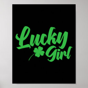 St. Patrick`s Day Lucky Girl Poster