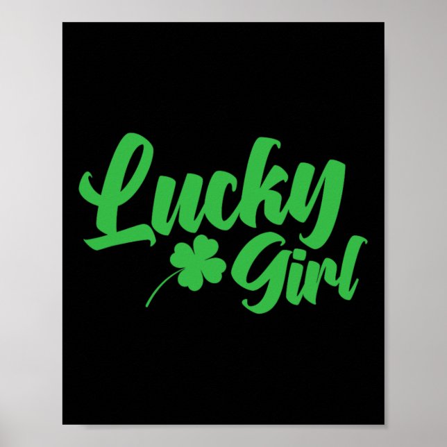 St. Patrick`s Day Lucky Girl  Poster (Front)