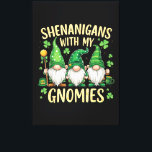 St Patrick’s Day Lucky Shamrock Gnome  Canvas Print<br><div class="desc">St Patrick’s Day Lucky Shamrock Gnome</div>