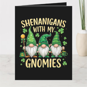 St Patrick’s Day Lucky Shamrock Gnome  Card