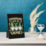 St Patrick’s Day Lucky Shamrock Gnome Plaque<br><div class="desc">St Patrick’s Day Lucky Shamrock Gnome</div>