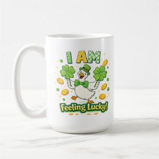 St Patrick’s Day Mug 15 oz – I Am Feeling Lucky 