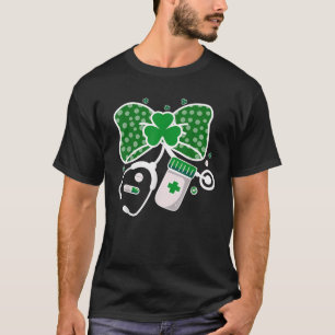 St Patrick s Day Nurse Coquette Bow Stethoscope Me T-Shirt