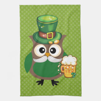 St. Patrick’s Day Owl Kitchen Towel