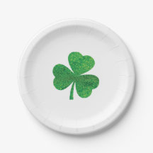 St. Patrick’s Day Paper Plate – 7" Round Lucky Sha