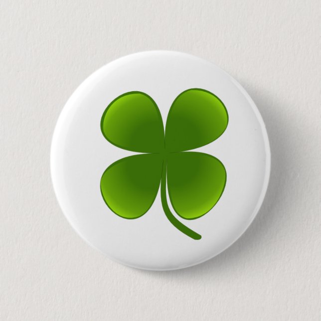 St. Patrick’s Day - Shamrock 2 Inch Round Button (Front)