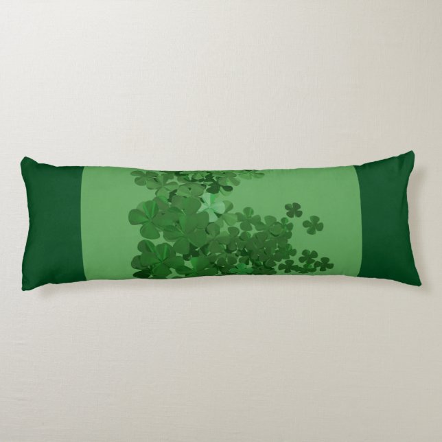 St. Patrick’s Day Shamrock Body Pillow (Back)