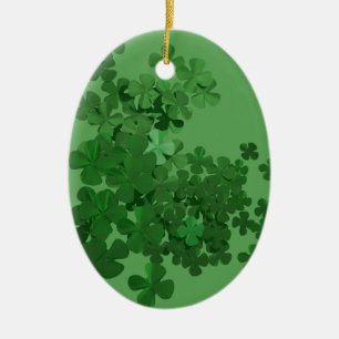 St. Patrick’s Day Shamrock Ceramic Ornament
