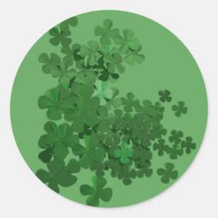 St. Patrick’s Day Shamrock Classic Round Sticker