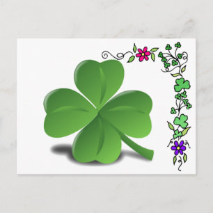St. Patrick’s Day Shamrock Clover Postcard
