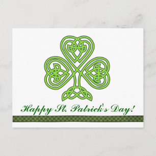 St. Patrick’s Day  Shamrock Clover Postcard