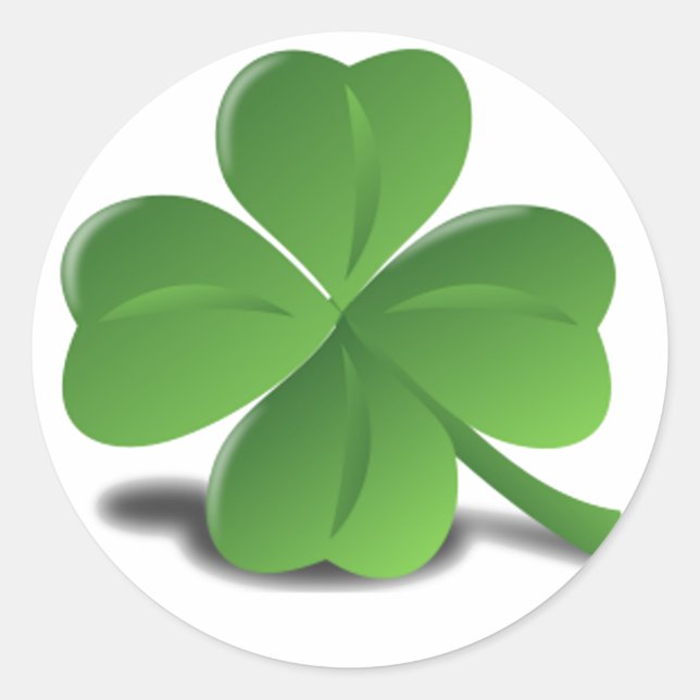 St. Patrick’s Day Shamrock Clover Sticker (Front)