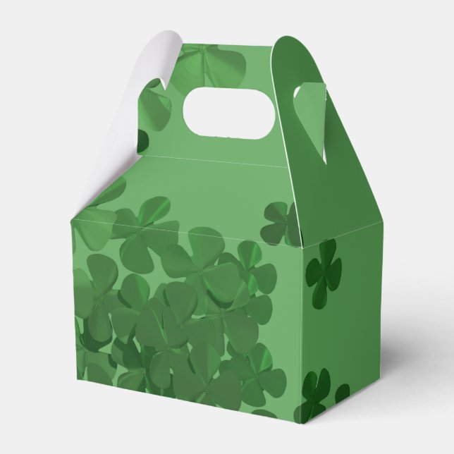 St. Patrick’s Day Shamrock Favor Box (Front Side)
